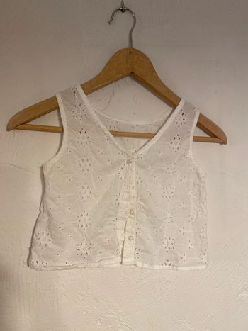 Gilet aspect dentelle Verbaudet 10 ans