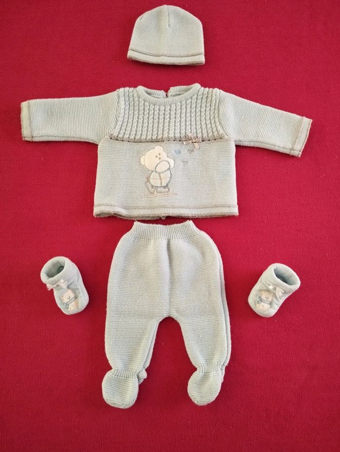 Ensemble de naissance bleu ciel T0M