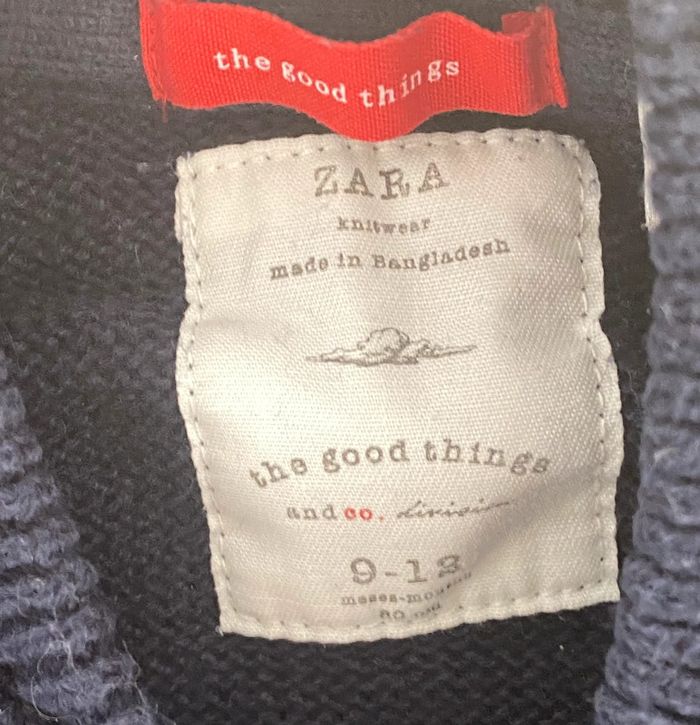 Gilet Zara 9/12 mois - photo numéro 2