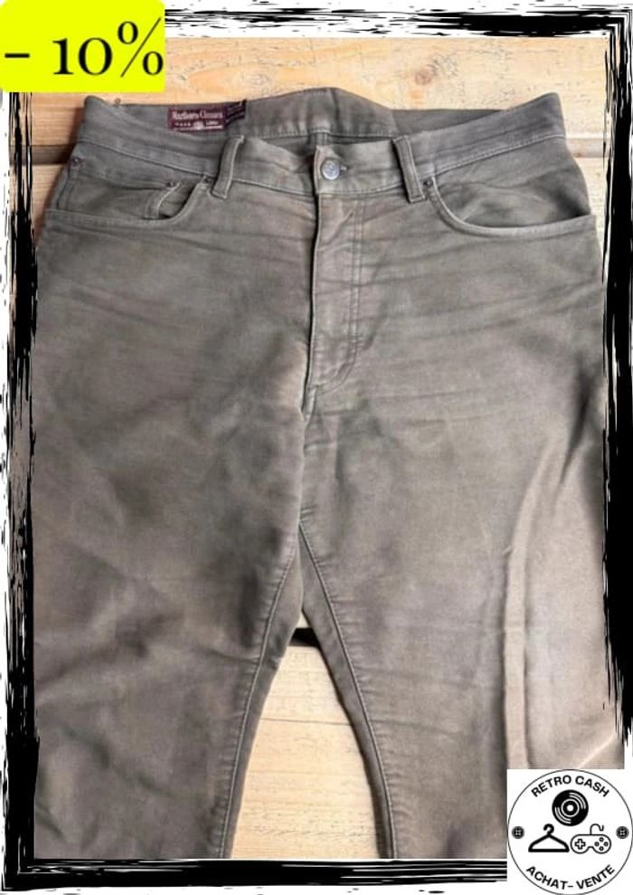 Jean homme marron Marlboro Classics taille W33/L34 - photo numéro 3