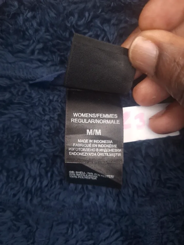 Veste the north face femme / taille M / bleu / brodé (231) - photo numéro 9