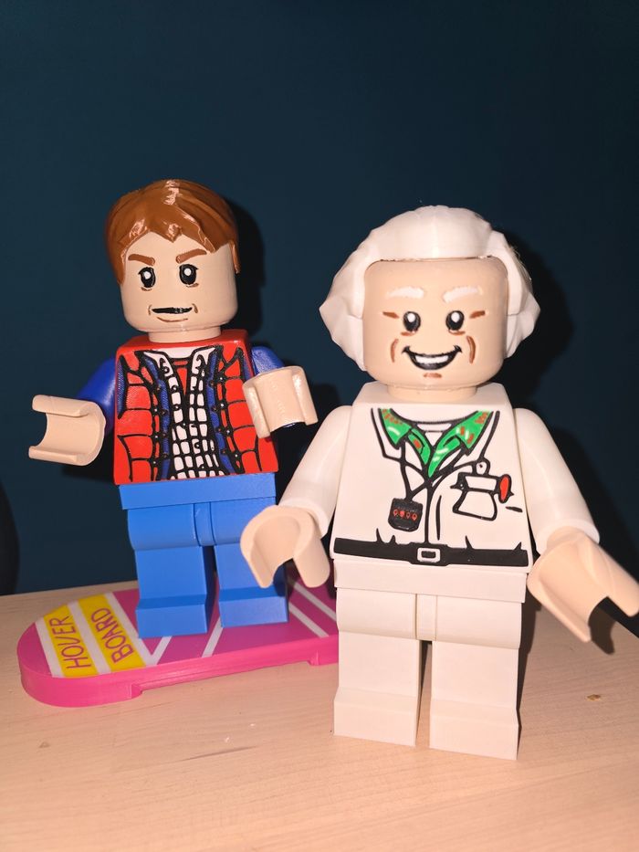 Lot de 2 figurines Retour vers le Futur