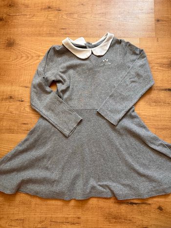 Robe petit bateau 6 ans grise col Claudine