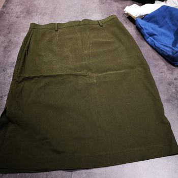 Jupe kaki tailleur kaki