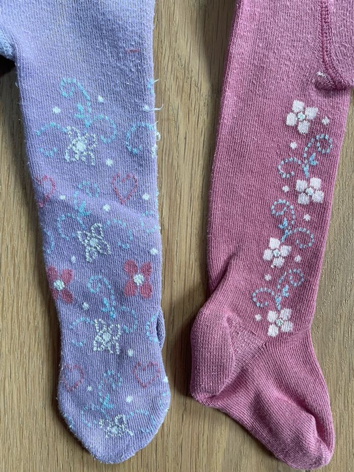 Lot 4 collants + 1 legging - 6m - photo numéro 6