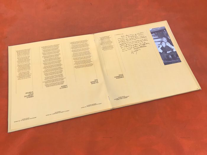 Vinyle 33 tours Jean Ferrat Ferrat chante Aragon (1974) Barclay 90013 - photo numéro 4