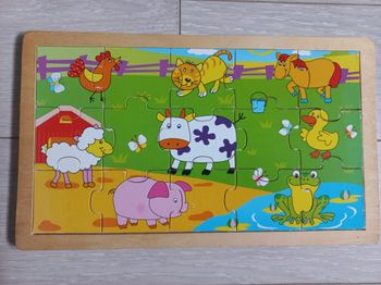 Puzzle 15 pièces en bois