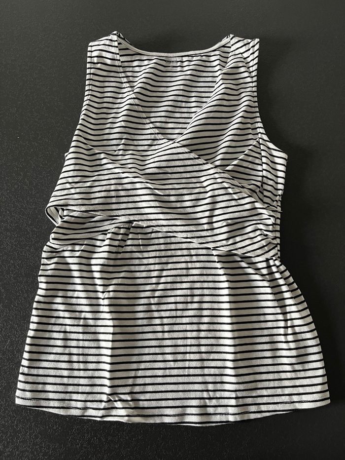 Tee shirt marinière de grossesse et allaitement