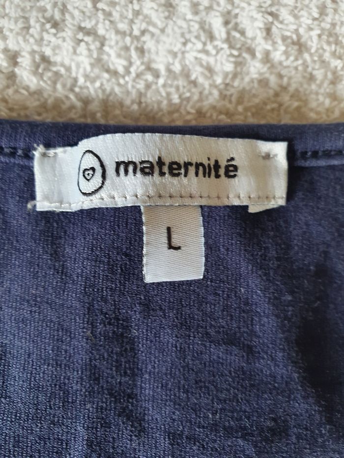 T-shirt grossesse taille L kiabi - photo numéro 3