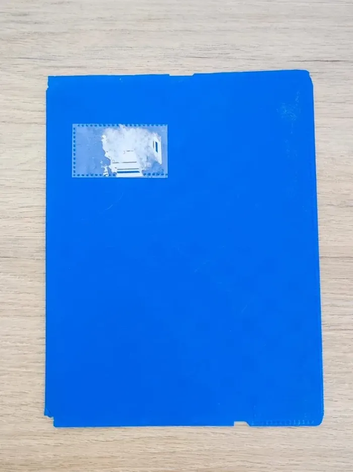 Lot 4 protège-cahier rouge noir jaune bleu - 17x22cm - photo numéro 11