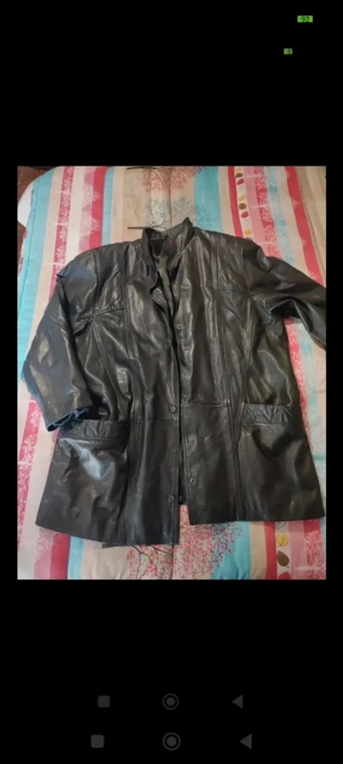 Manteau en cuir T 50/52