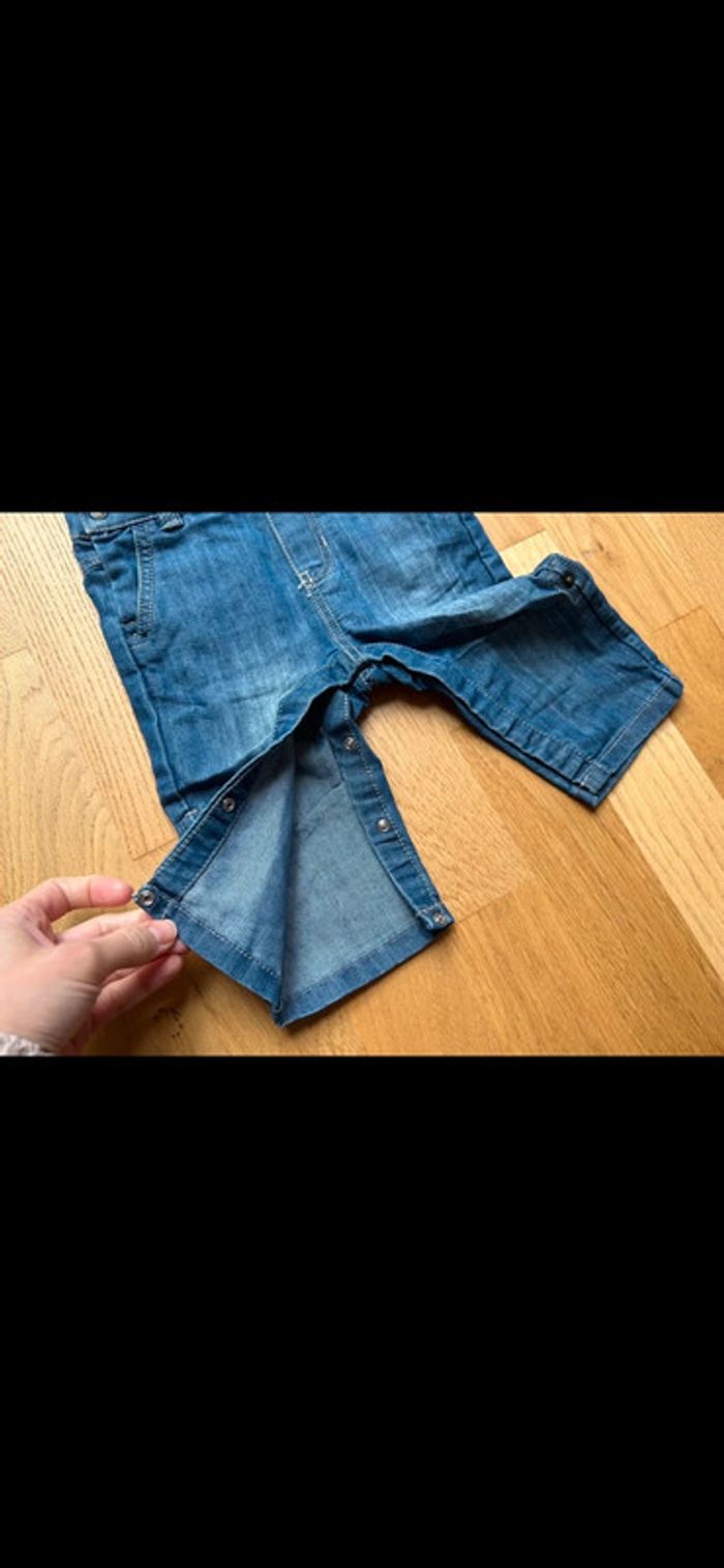 Salopette combinaison en jeans neuve obaibi bébé garçon - photo numéro 2