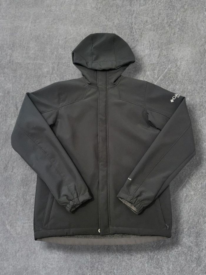 Veste technique Columbia noire intérieur polaire logo brodé - XL 18-20