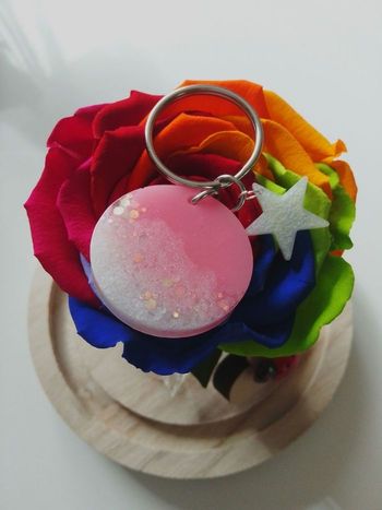 Médaille chien rond avec étoile