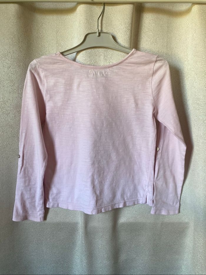 Très joli t-shirt rose ananas sequins 8 ans Okaidi - photo numéro 7