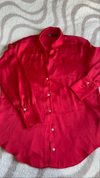 Chemise satin zara 