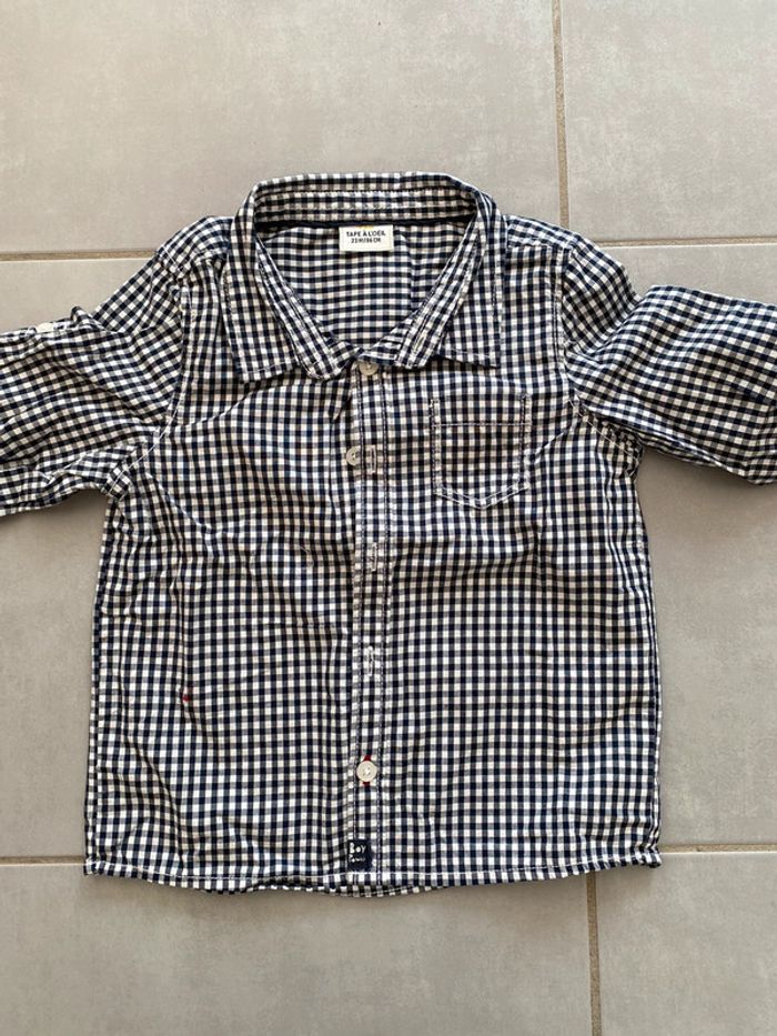 Chemise tape à l’œil 24 mois