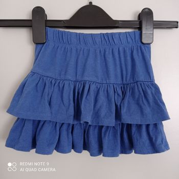 Jupe bleue 4ans à volants