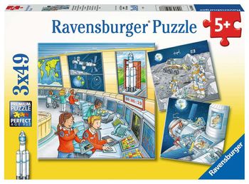 RAVENSBURGER PUZZLE TOUR DE CONTROLE ESPACE 3X49 PIECES 05888