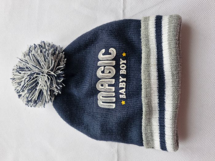 Bonnet à pompon magic baby boy 48 Mots d’enfants