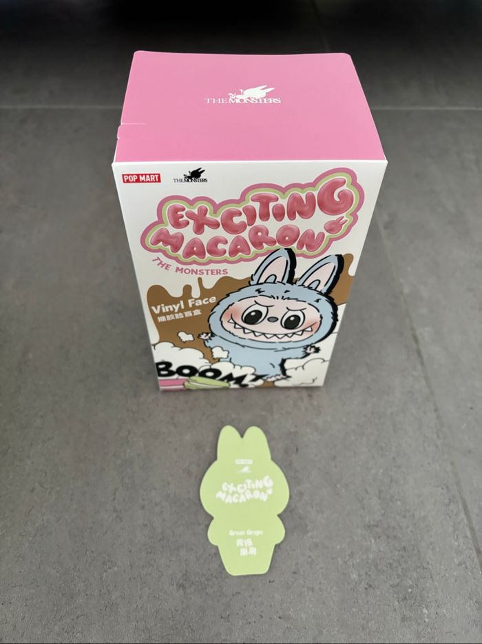 Labubu Pop Mart officiel Exciting Macaron Green Grape - photo numéro 2