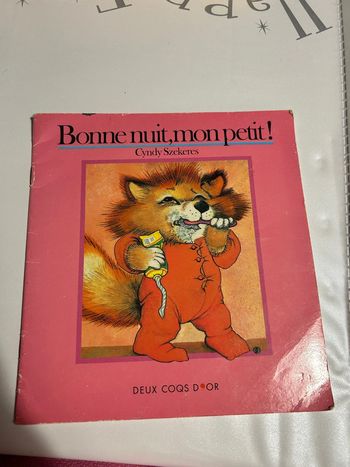 Livre années 90, bonne nuit mon petit