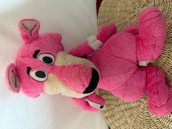 panthère rose doudou play by play peluche 