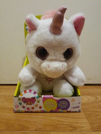 Peluche Candy pets licorne lumineuse