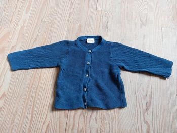 Gilet bouton effet bois