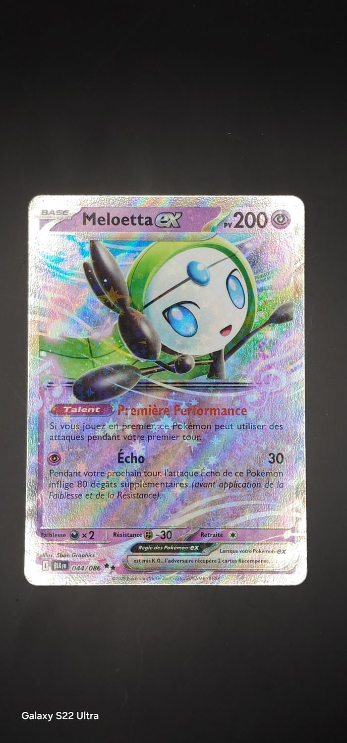 Pokemon - Meloetta EX 044/086 - Foudre Noire