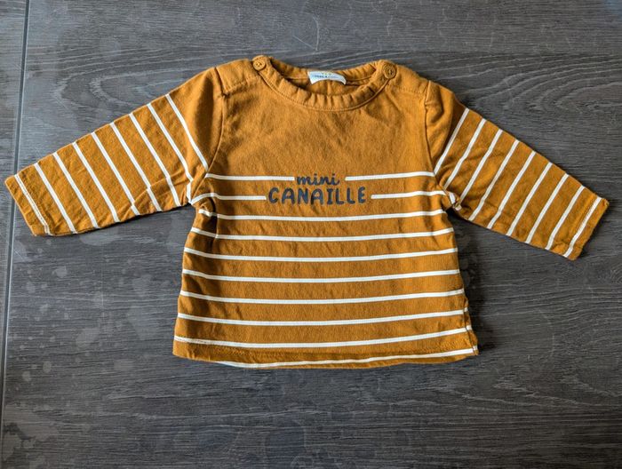 T-shirt manches longues mini canaille - photo numéro 2