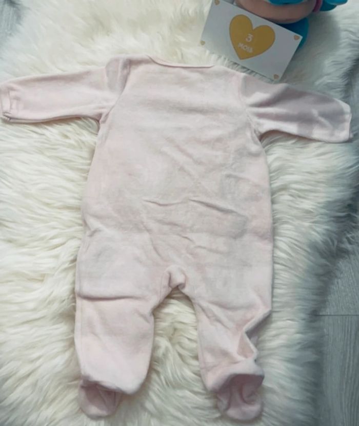 3 mois - pyjama velours licorne - photo numéro 3