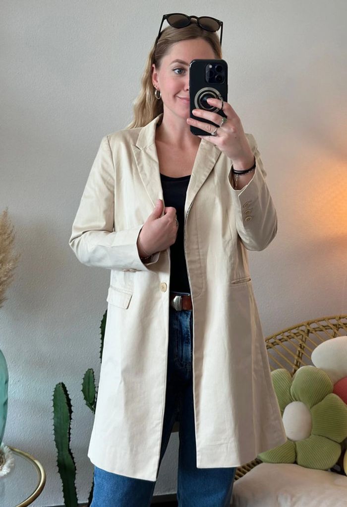 Veste beige façon trench taille 38 - Pablo - photo numéro 3