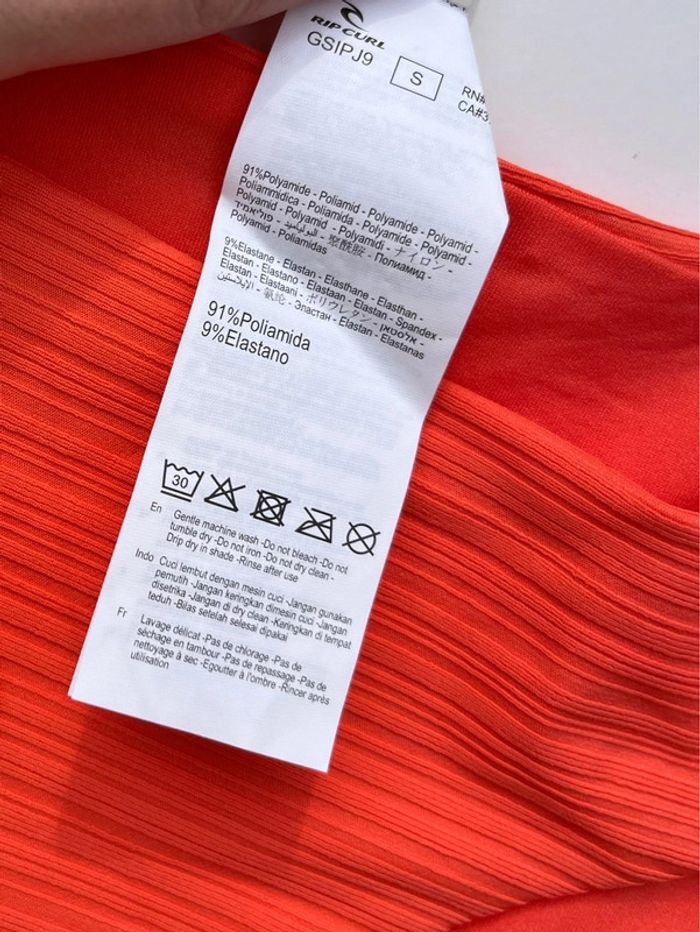 Bas de maillot orange à rayures - photo numéro 7