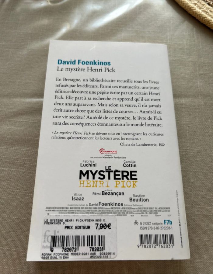 Le mystère Henri Pick - photo numéro 2