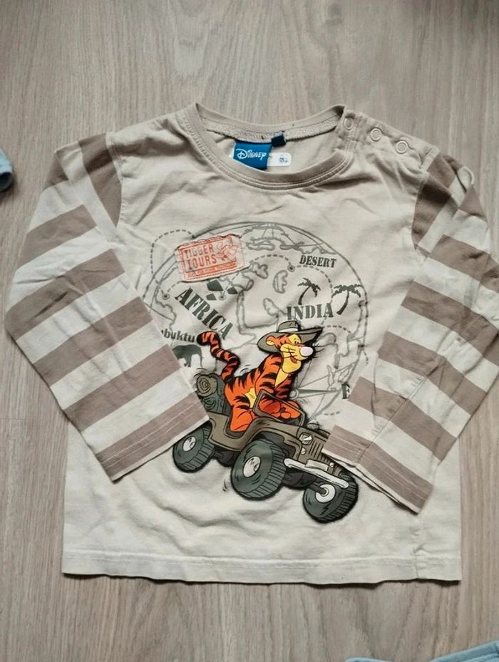 Lit de 4 tee shirts manches longues 4 ans - photo numéro 3