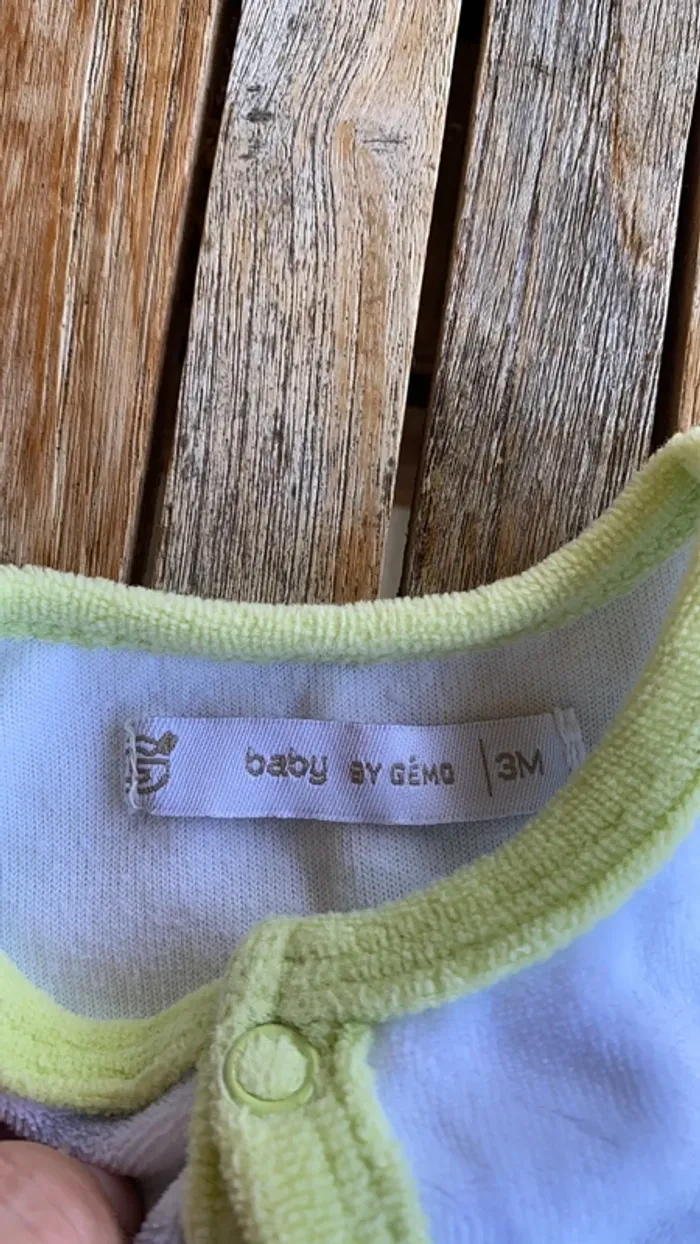Lot de 4 pyjamas en velours - 3 mois - photo numéro 5