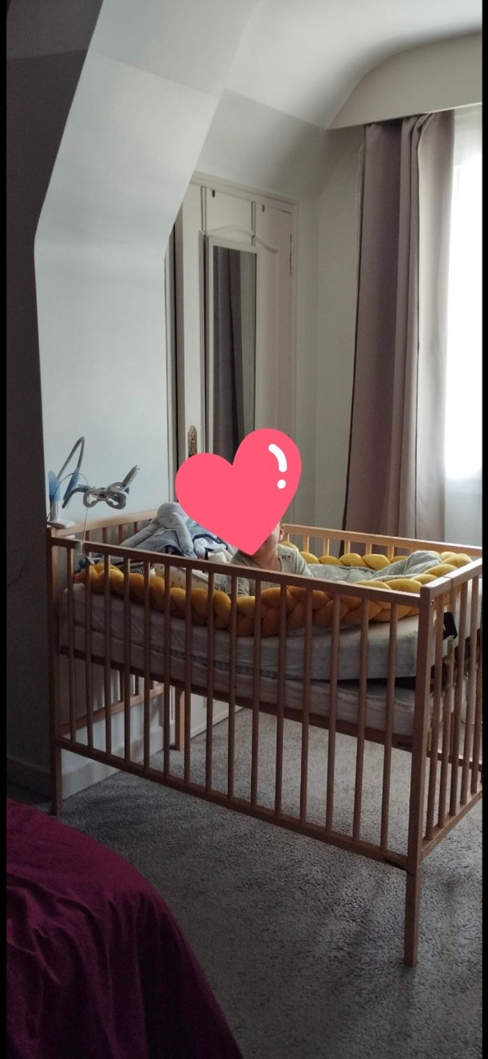 Lit bb en bois 120*160
