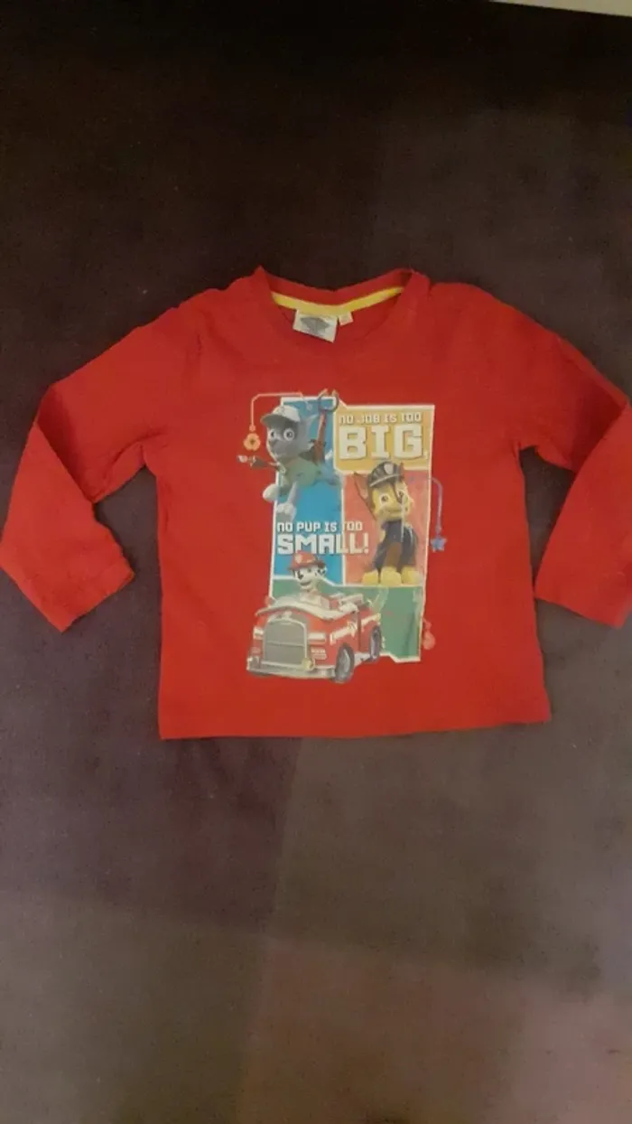 Tshirt manche longue pat patrouille