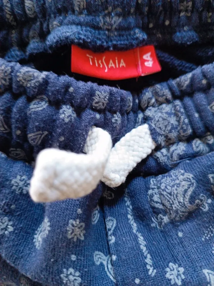 Short molleton marine Tissaia 4A - photo numéro 3