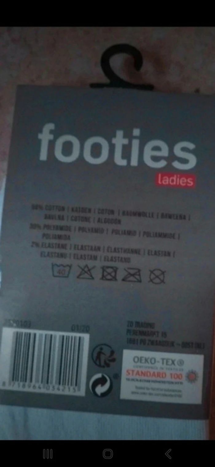 Lot de chaussettes à basket Footies taille unique 👻 - photo numéro 3