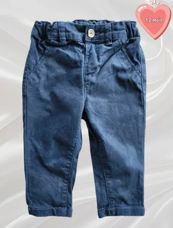 Pantalon marine garçon 12 mois