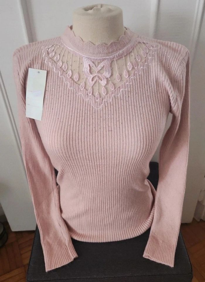 Pull col cheminé coton - photo numéro 2