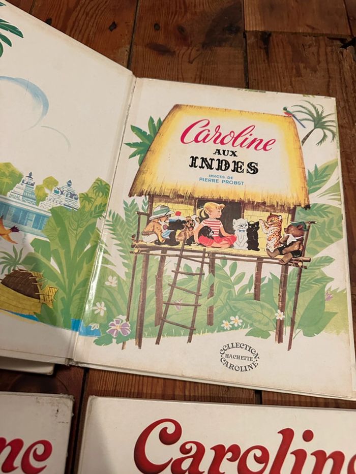 État satisfaisant - Lot de 4 livres Caroline grands albums Hachette blancs Pierre Probst - photo numéro 9