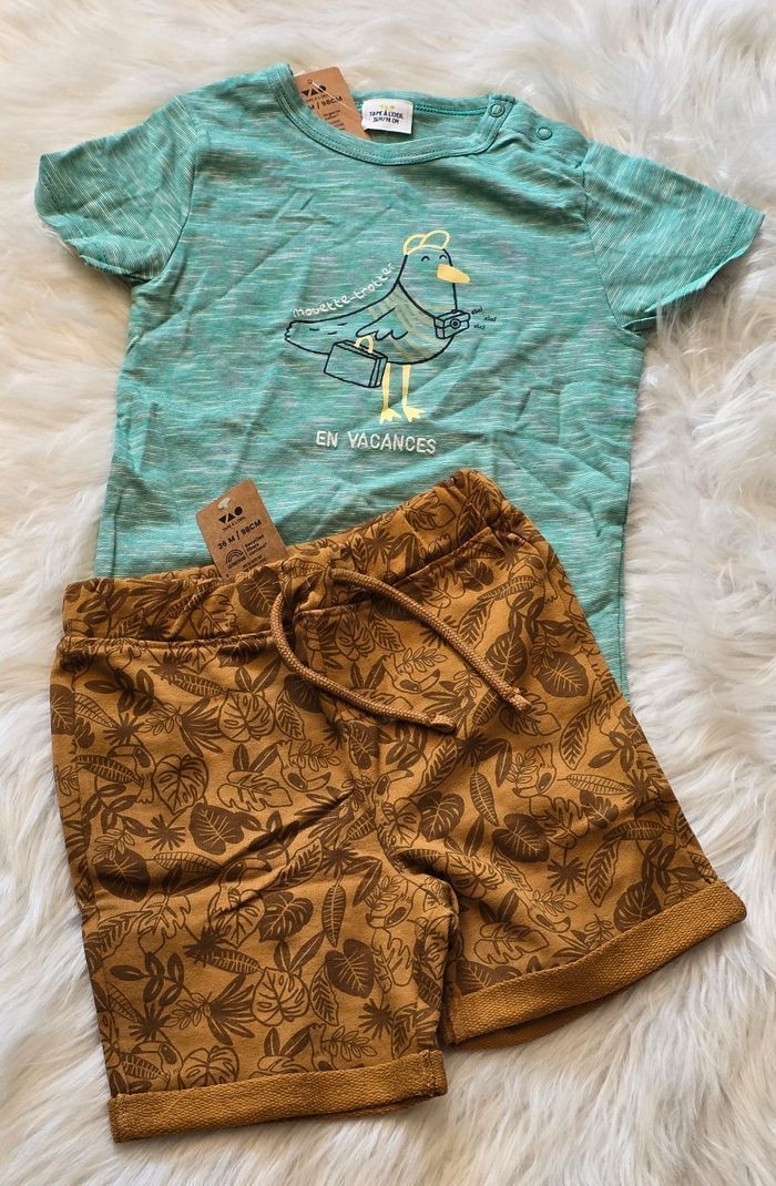 NEUFS(non portés) 🏷🏷😍🤩💙ensemble 36mois garçon 💙🤩😍