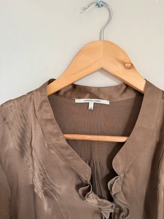 Blouse Gérard Darel marron - photo numéro 3