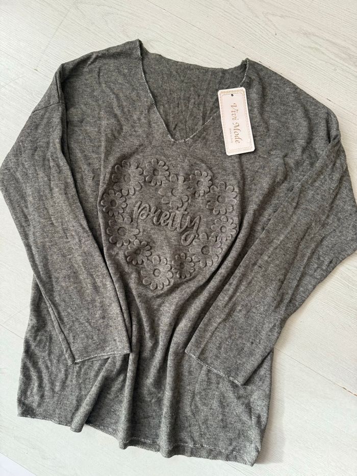 Pull Vivi Mode impression en relief - photo numéro 2