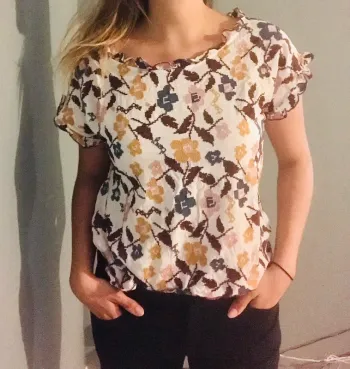 Top Fleuri Navy Paris 36