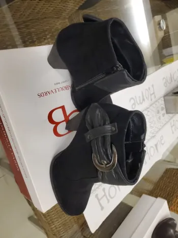 Bottines noires femme