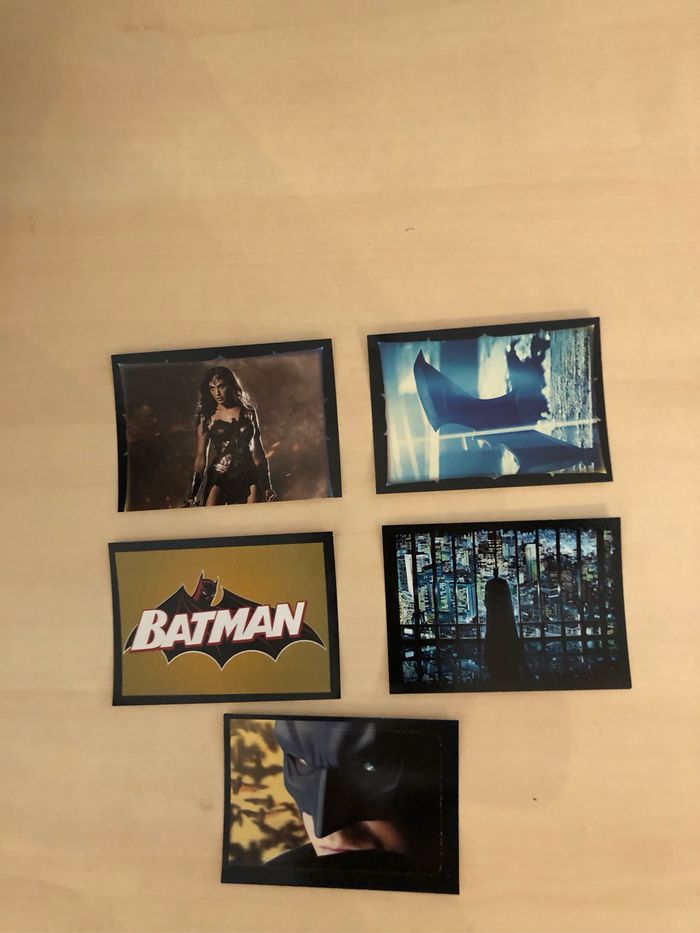 Lots de 5 autocollants Batman